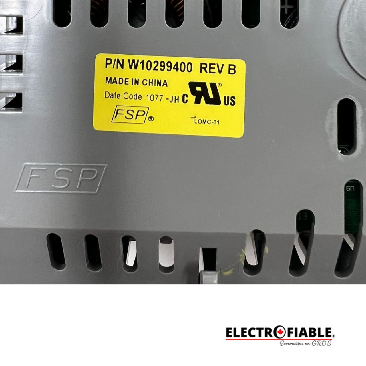 W10299400 Washer Main Control Board