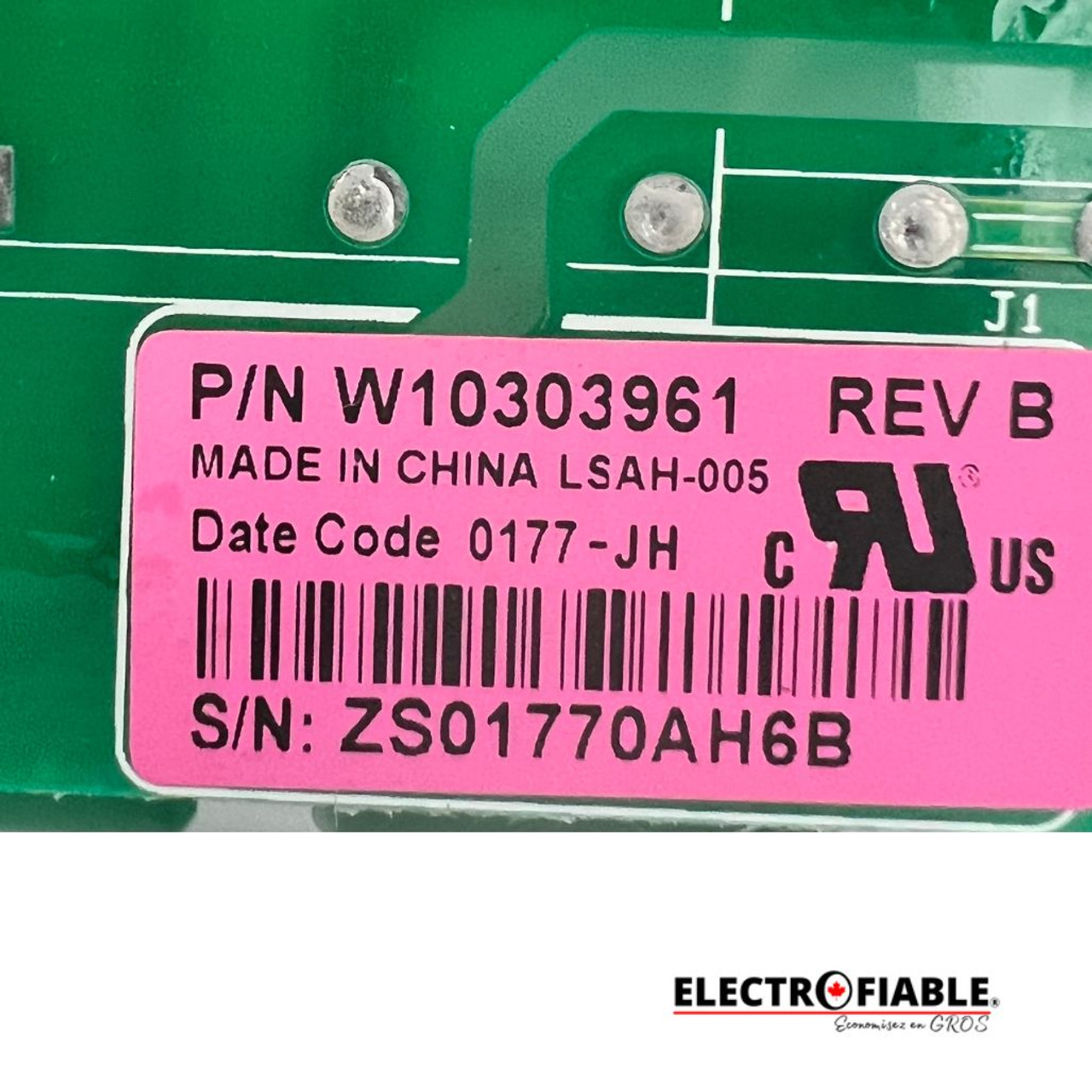 W10303961 Dryer Main Control Board