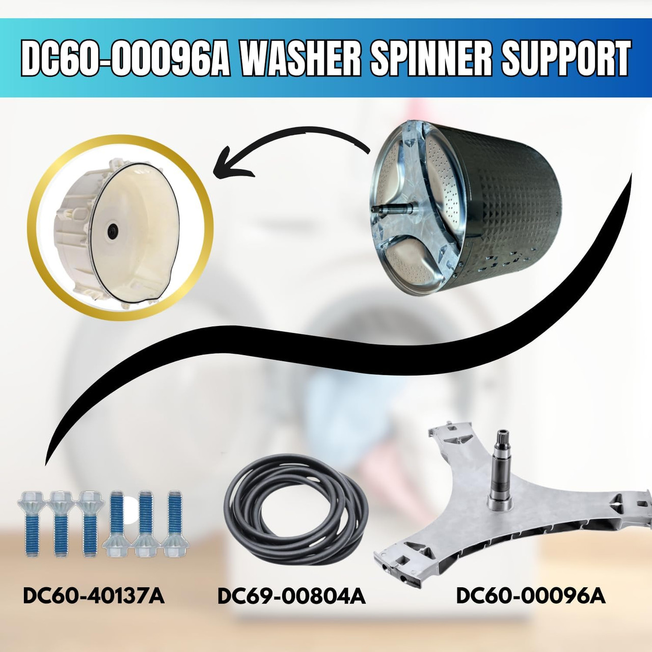 DC97-16509A Spider For SAMSUNG washer DC60-00096A