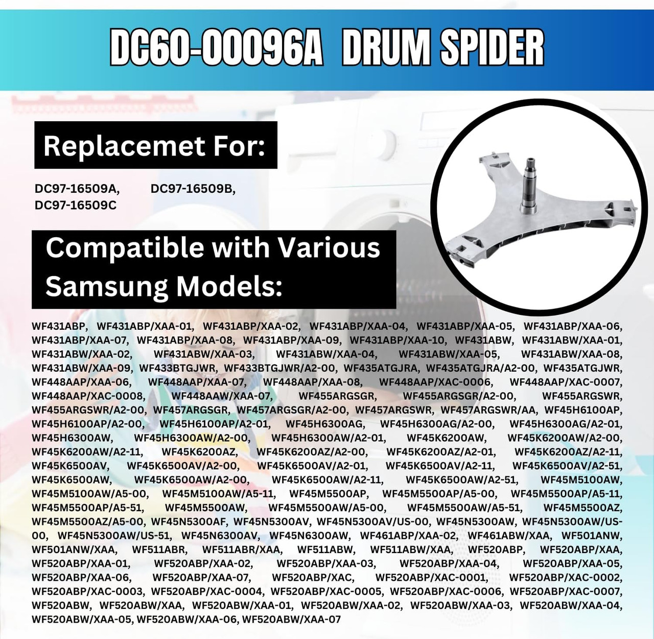 DC60-00096A Spider For SAMSUNG washer