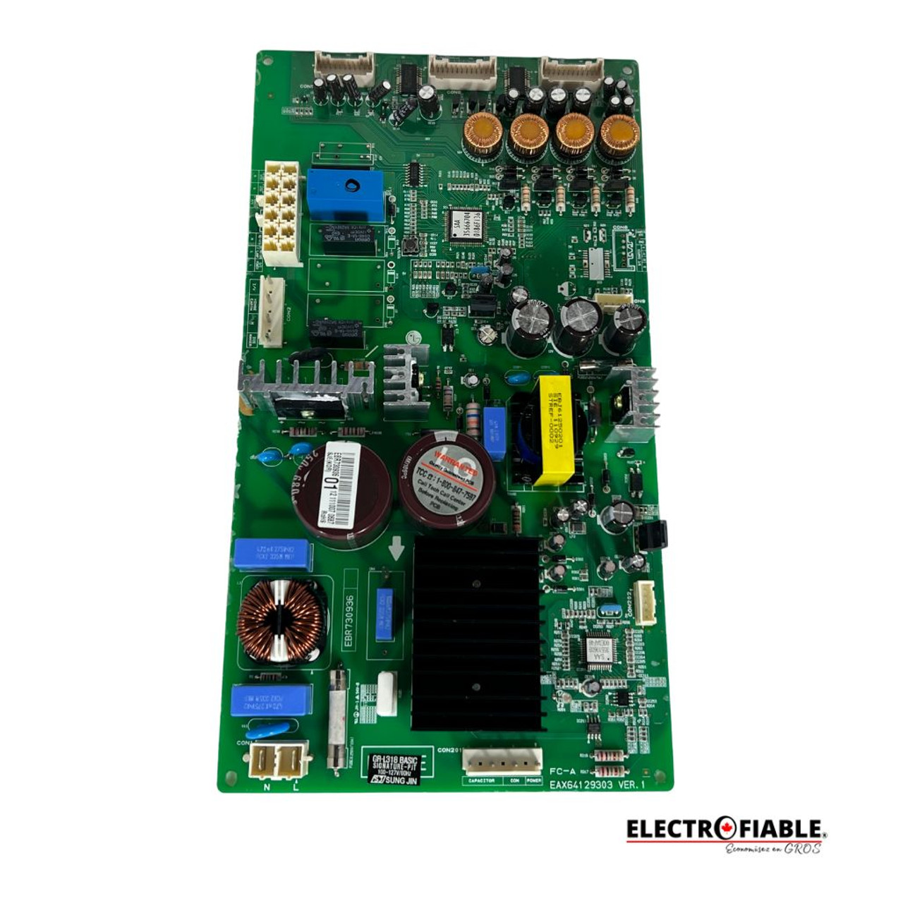 EBR73093601 LG Refrigerator Main Pcb Control board