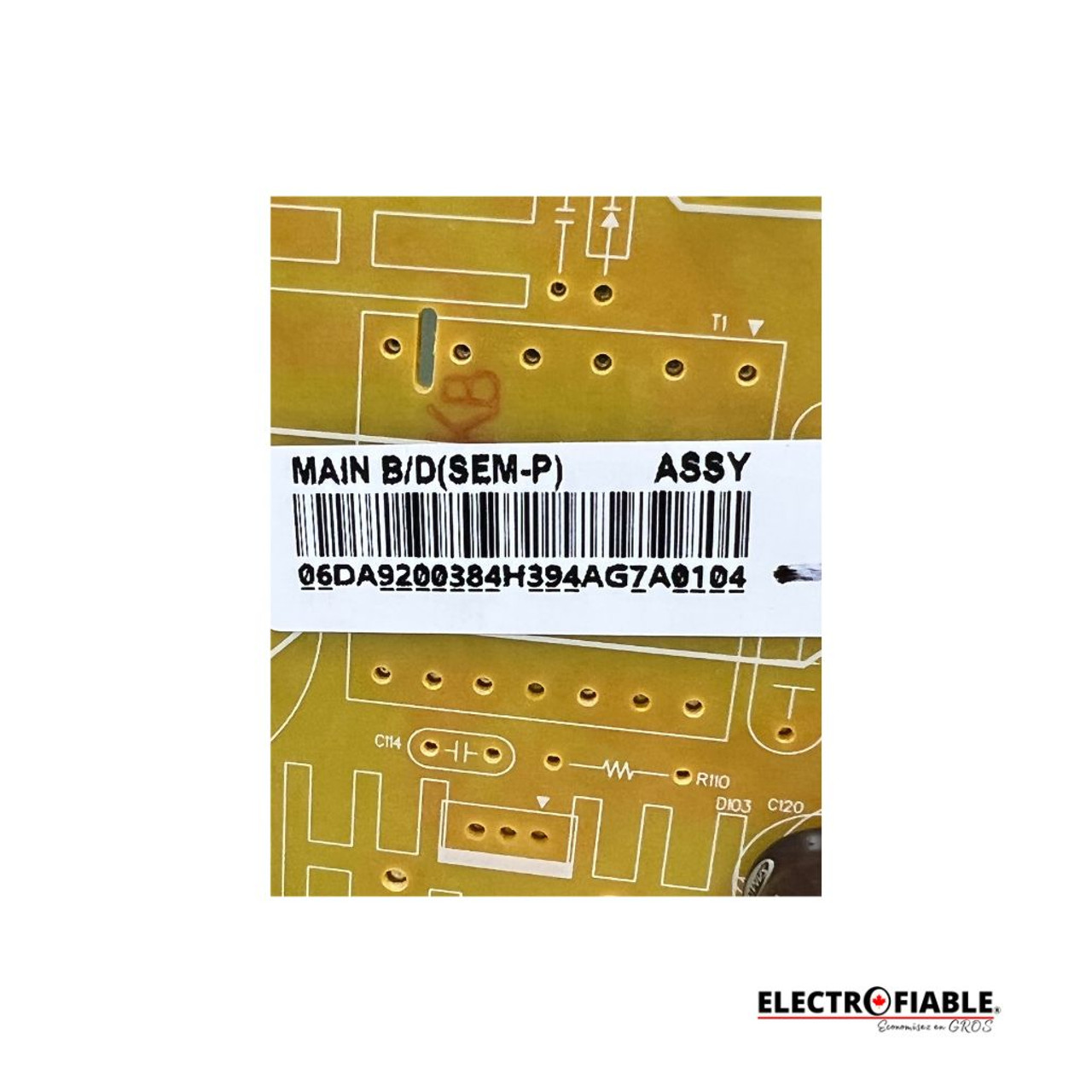 DA92-00384H Refrigerator Electronic Control Board