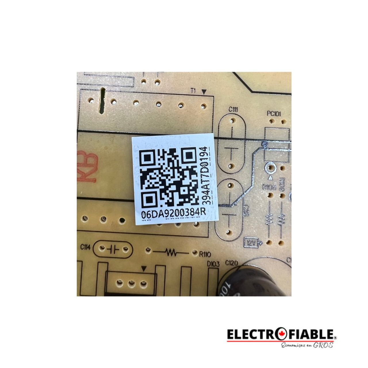 DA92-00384R Samsung Refrigerator Control Board