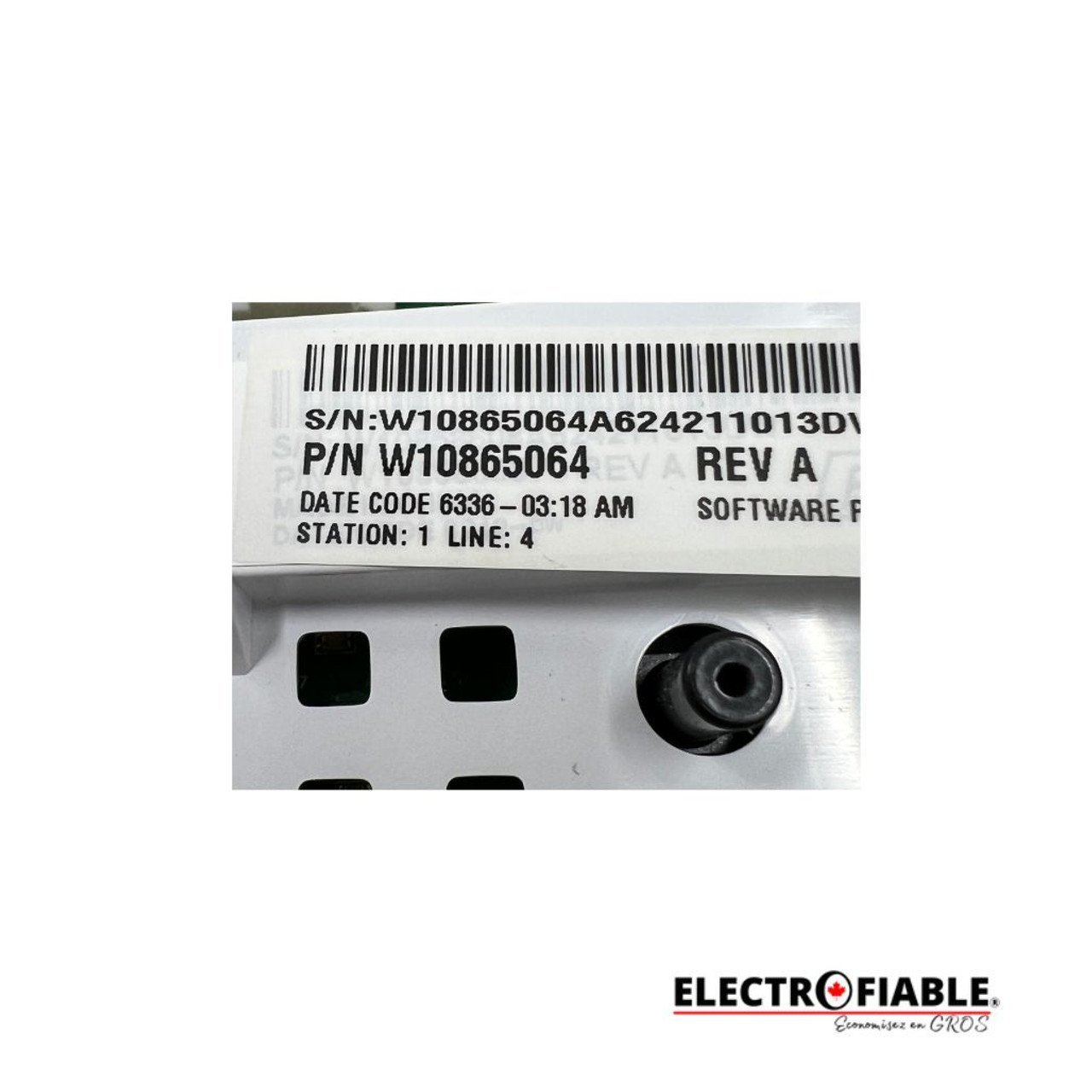 W10865064A Whirlpool Washer Control