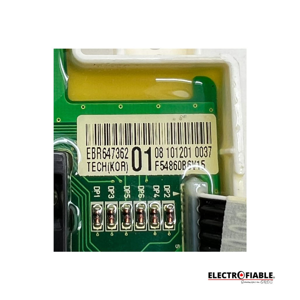 EBR64736201 Display Power Control Board for washing machine