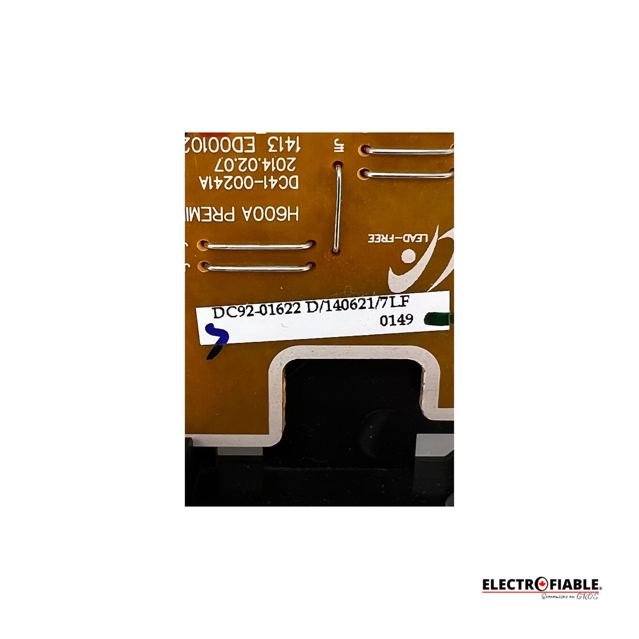 DC92-01622D Washer User Interface