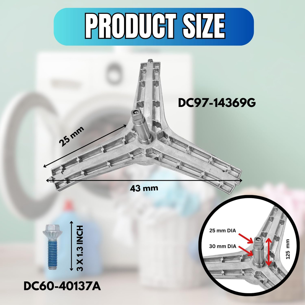 DC97-14369G Spider For SAMSUNG washer WW22K6800AW