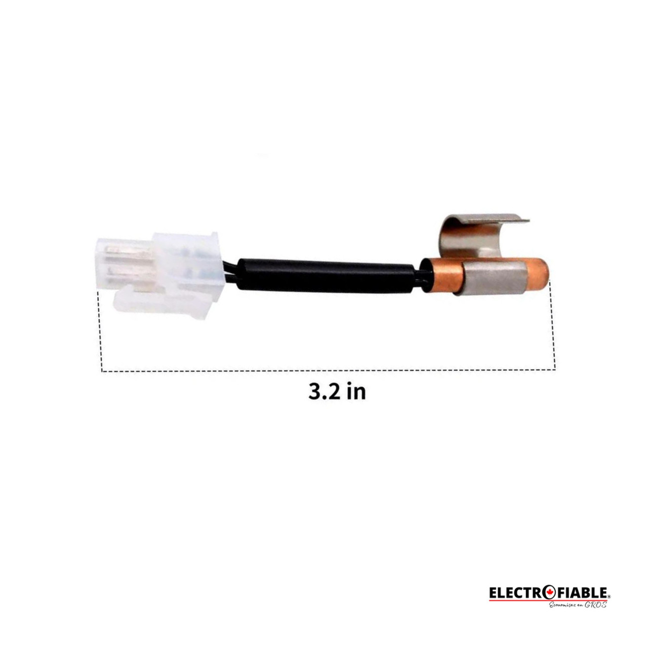 W10383615 Thermistor with Clip For Whirlpool Fridge