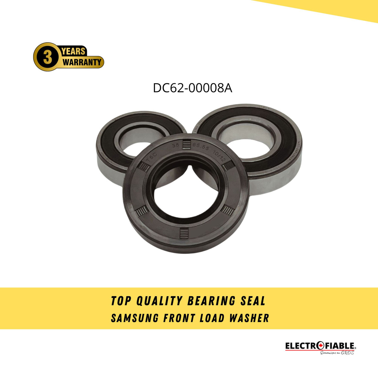 DC62-00008A Small SAMSUNG Washer Front Load Repair Tub Bearing Kit 6205-2RS