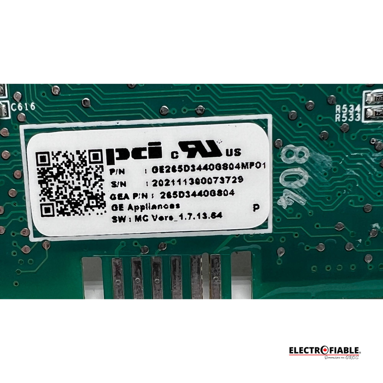 WG04F12654 Dishwasher Main Control Board