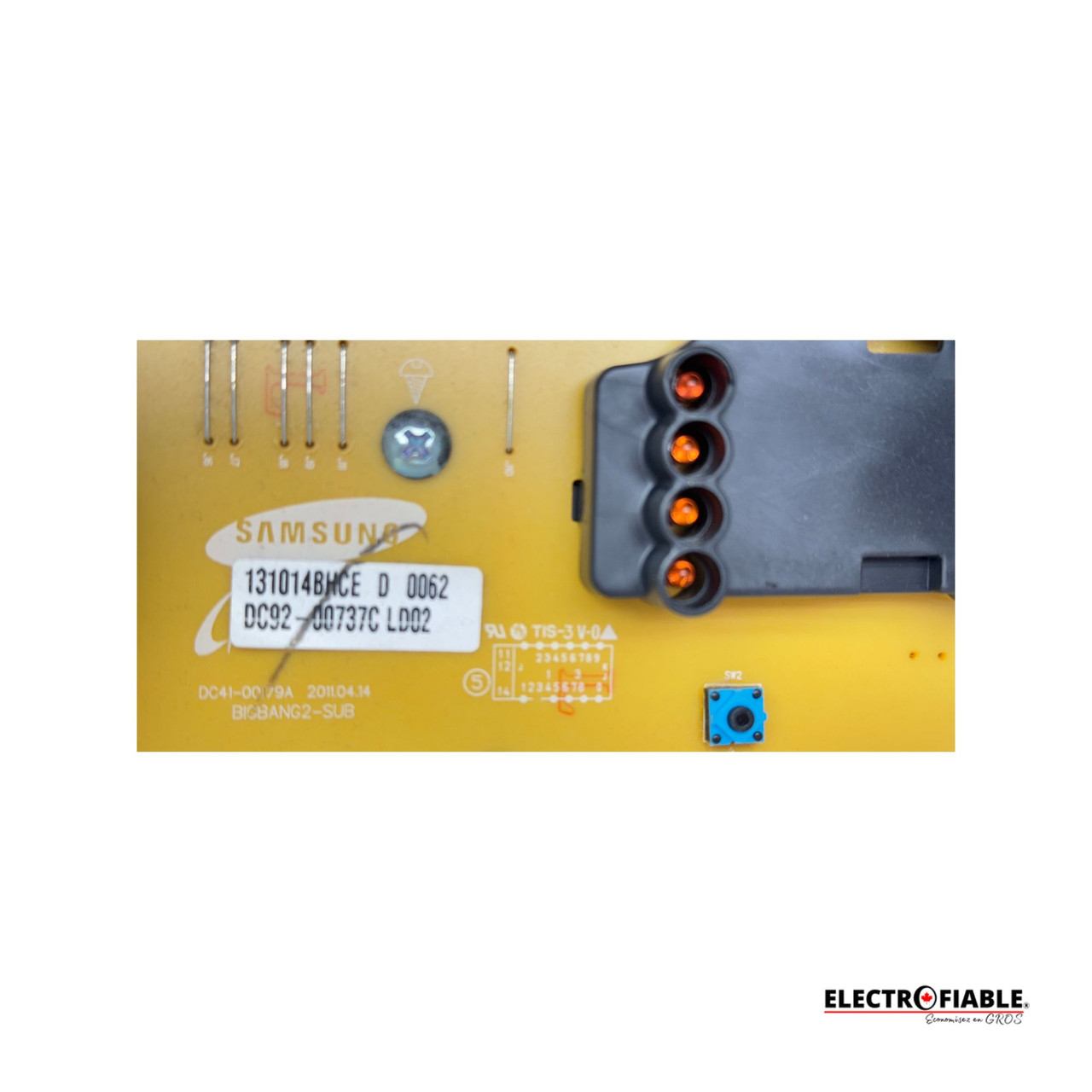 DC9200737C Samsung Dryer Display PCB DV365
