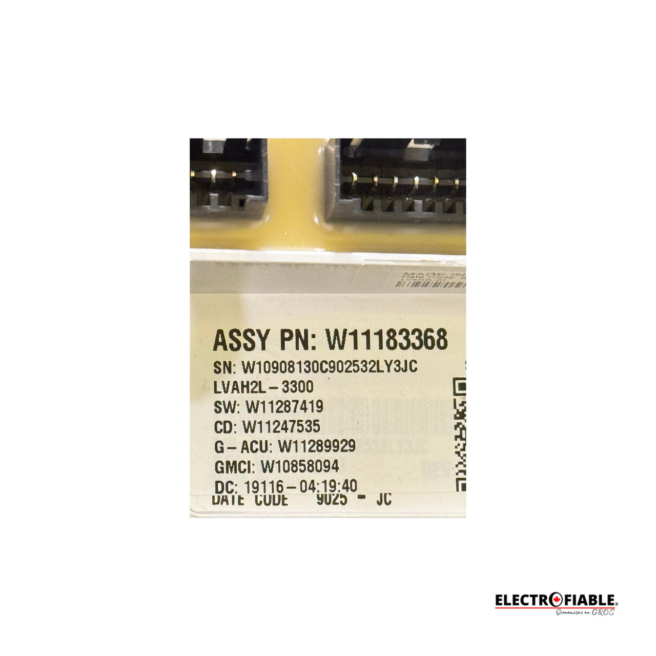 W11183368 Control Board MVWB765FW3