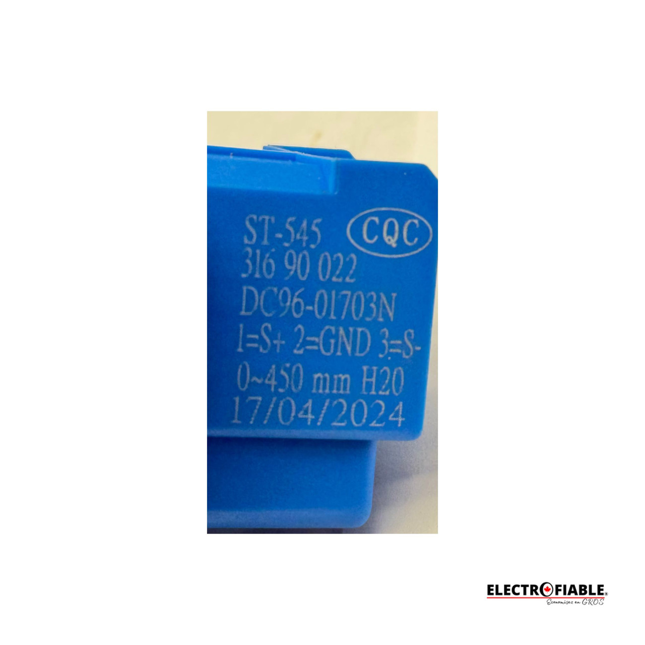 DC96-01703N Water Level Switch WA54R7600AV