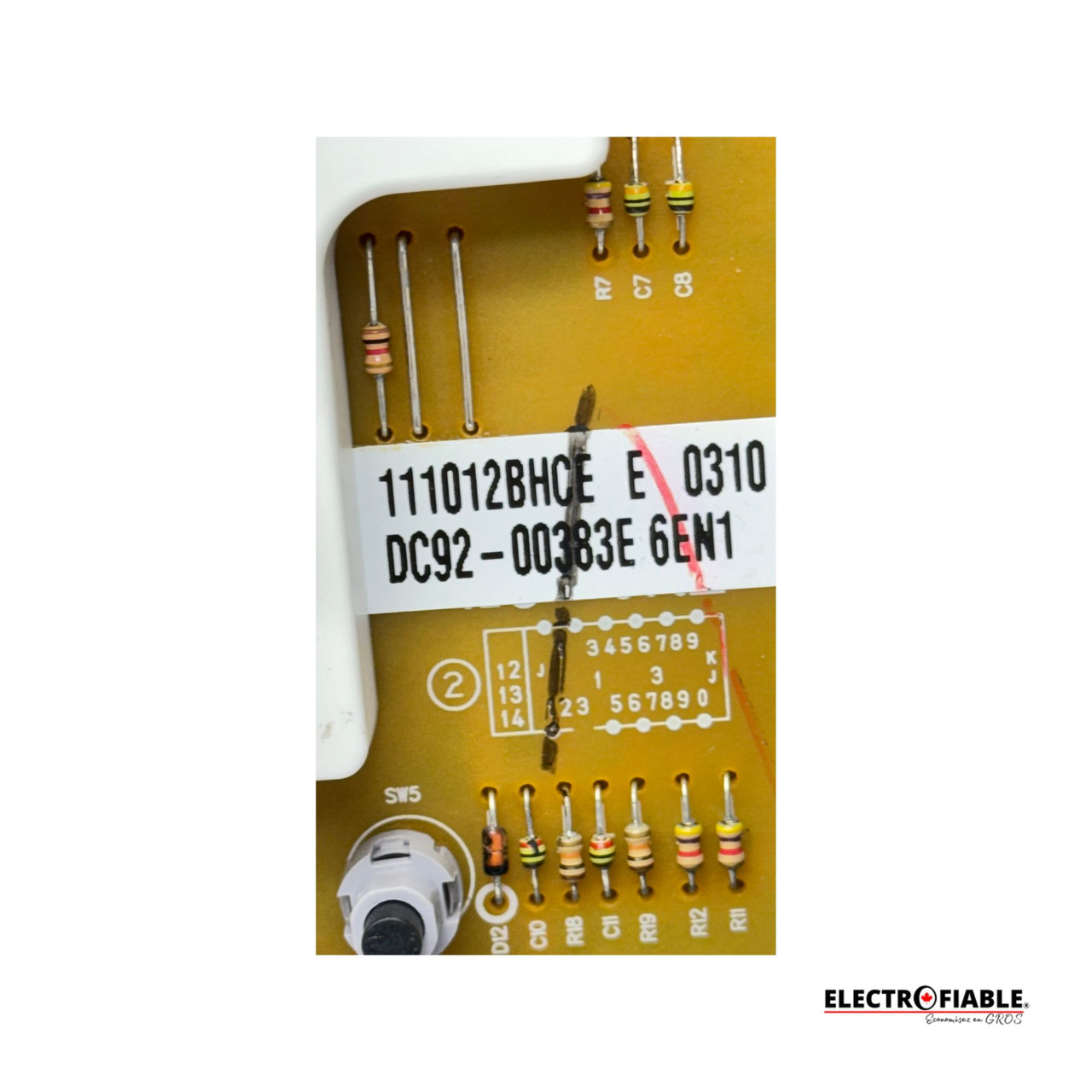 DC92-00383E Washer Display Control WF331ANW