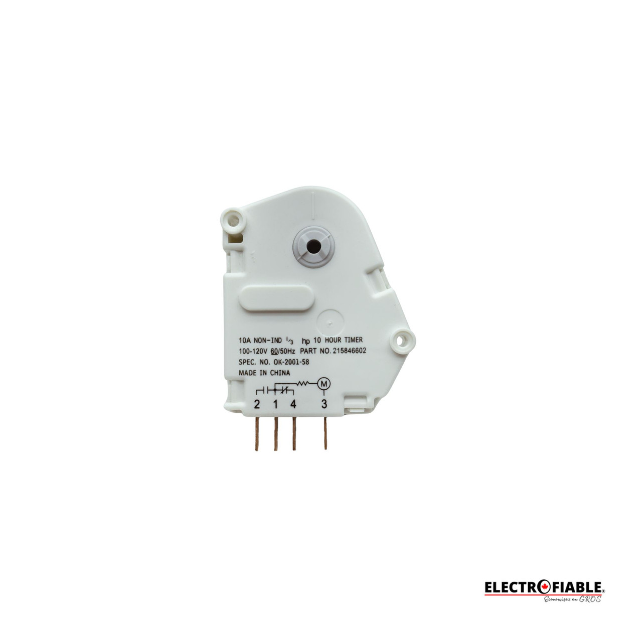 WP68233-2 Whirlpool Defrost Timer 10h25min