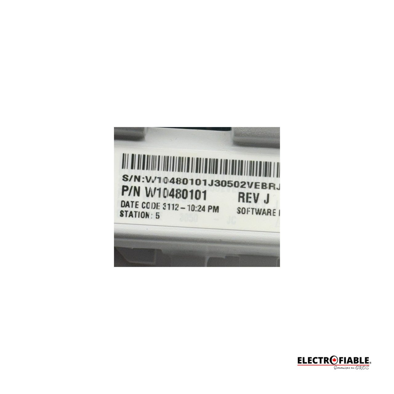 W10480101 Control Board WTW5500XW3