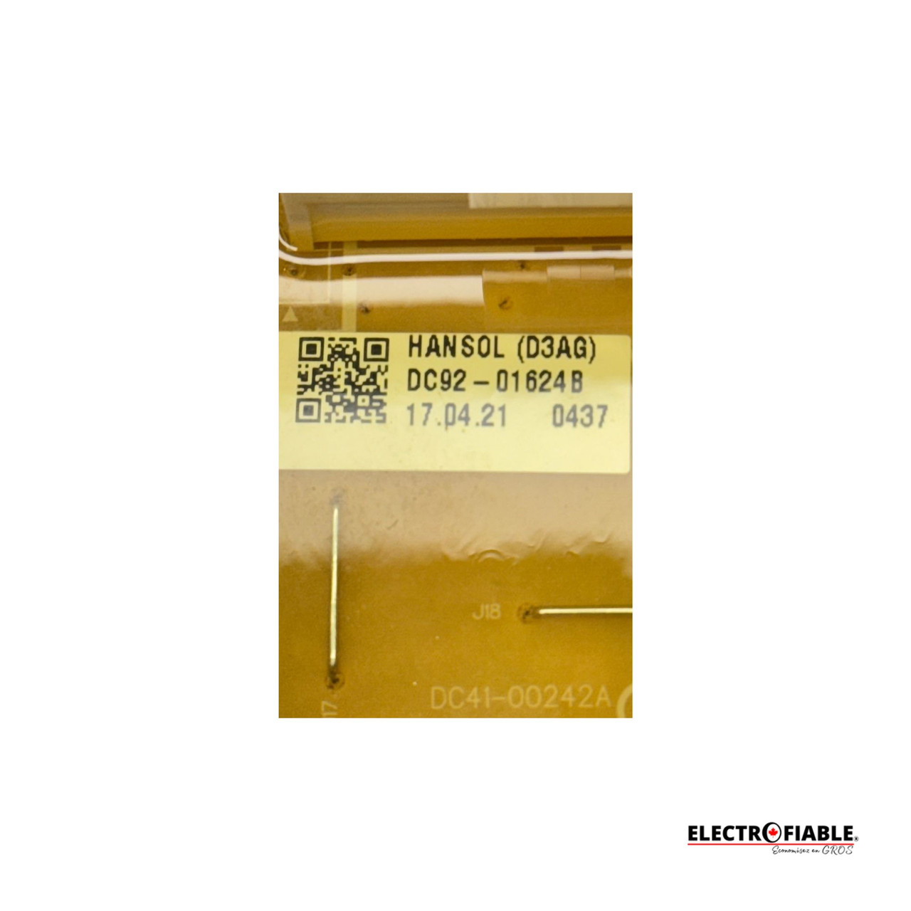 DC92-01624B User Interface Control WA45M7050AW