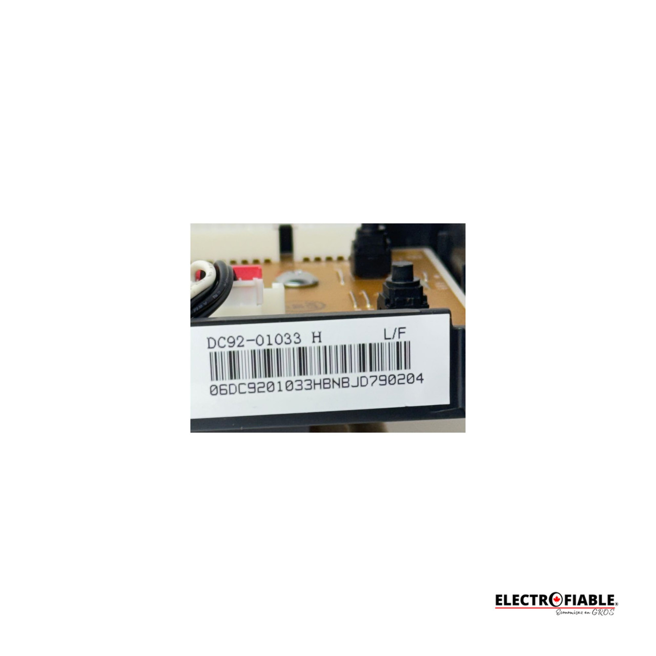 DC92-01033H Washer User Display