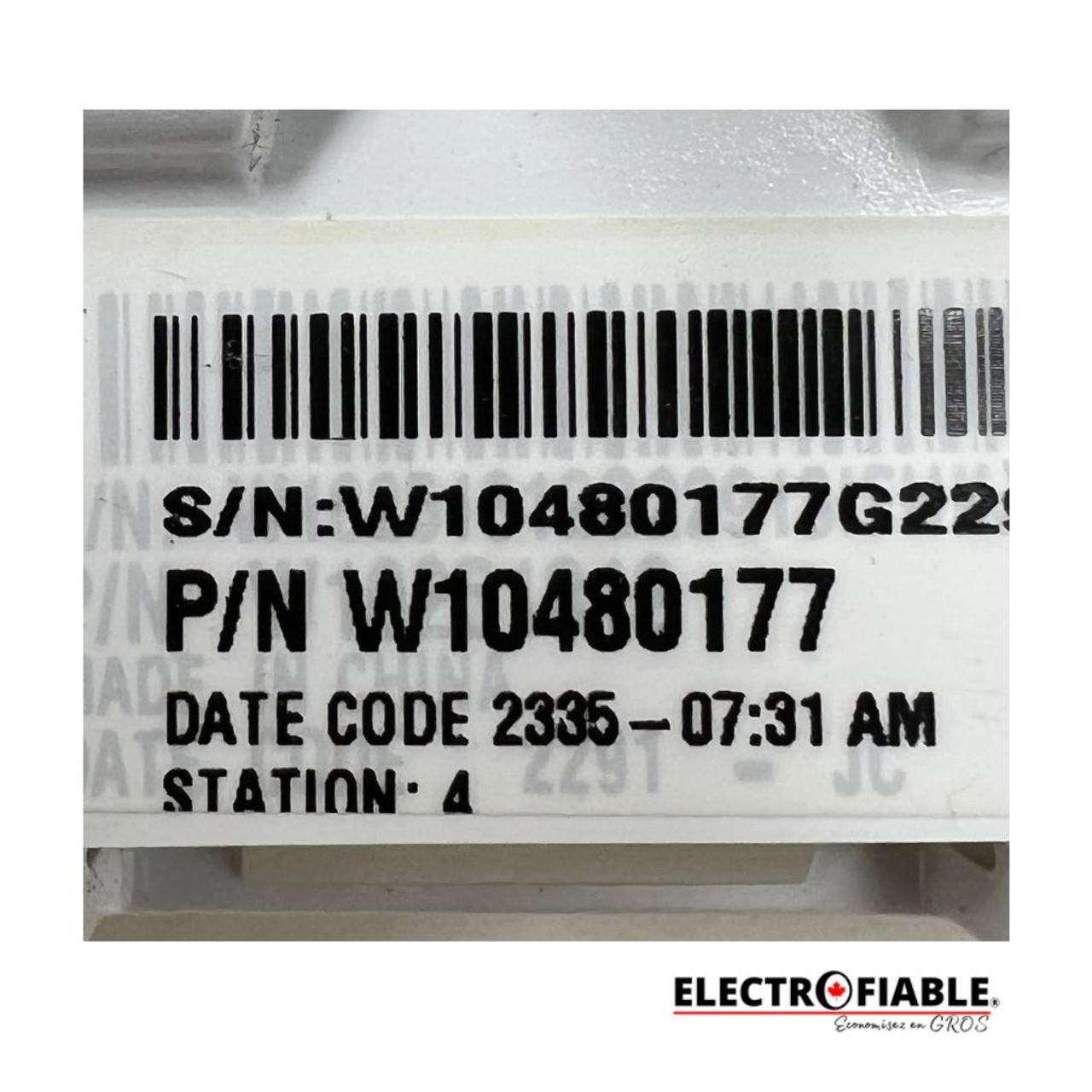 W10480177 Main control for Whirlpool Washer