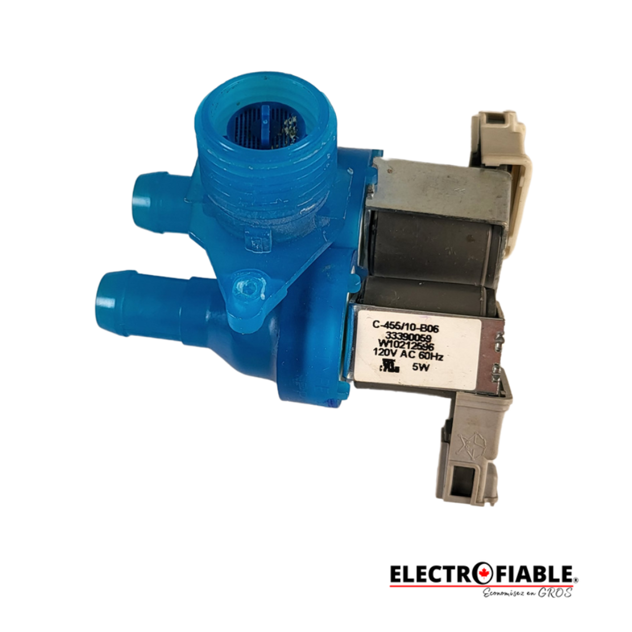 WPW10212596 Water inlet valve for Whirlpool washer