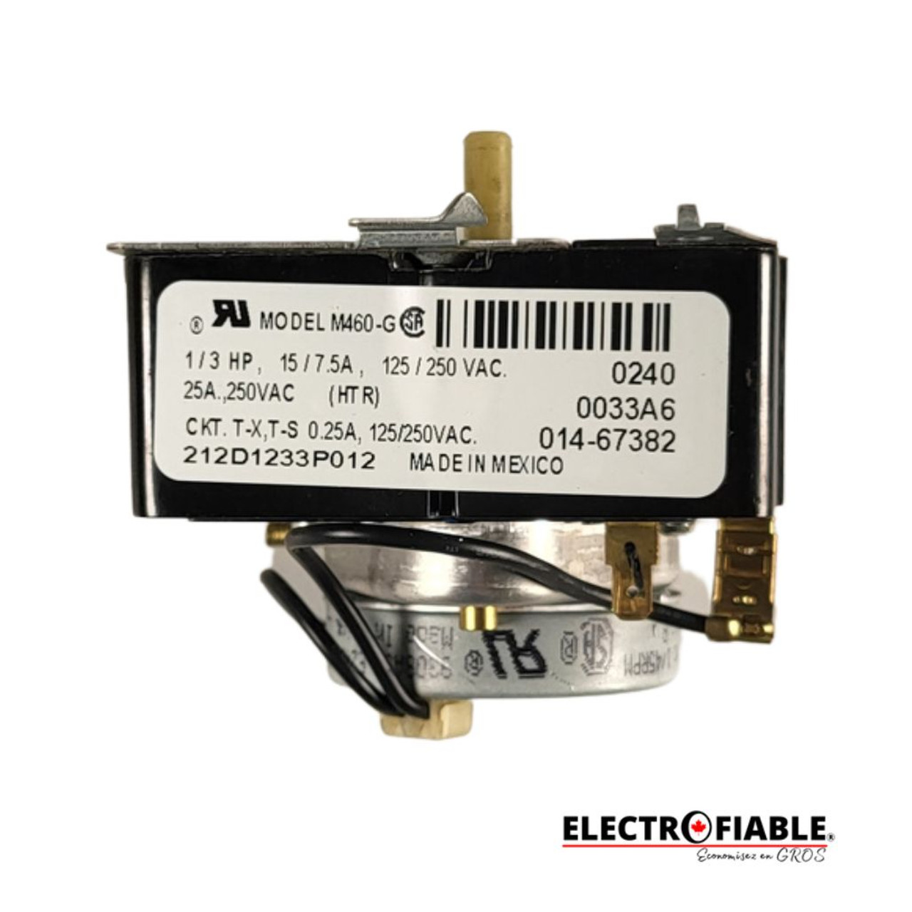 212D1233P012 Timer for GE Dryer 234D1296P005