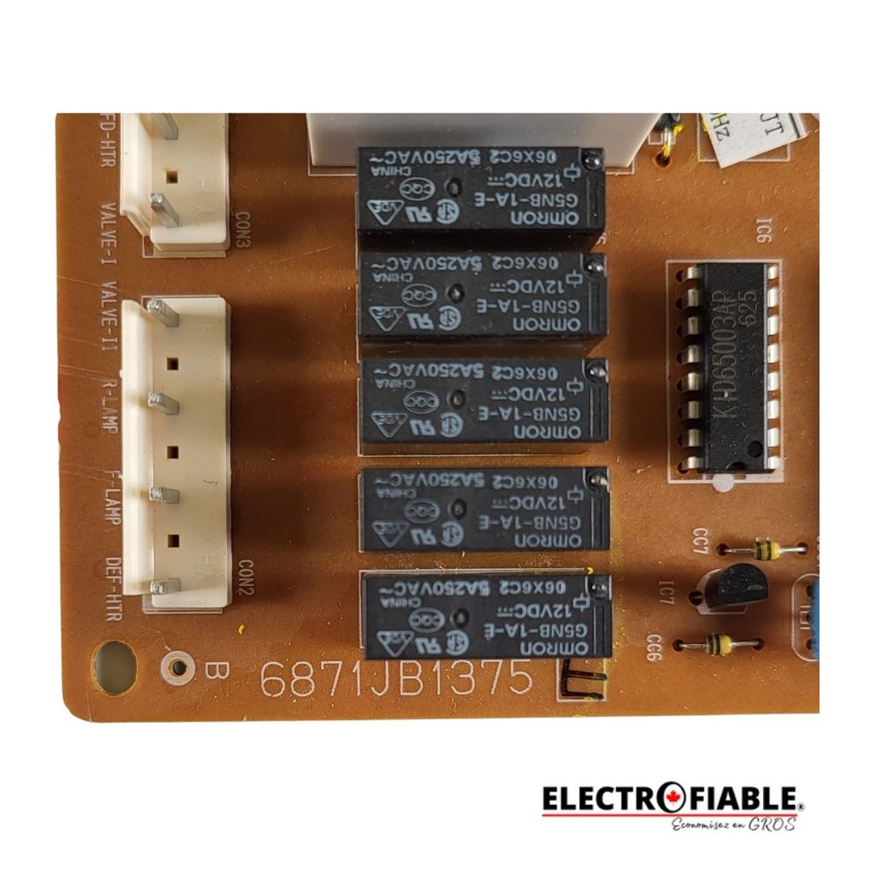 LG, 6871JB1375E, Control board fit refrigerator