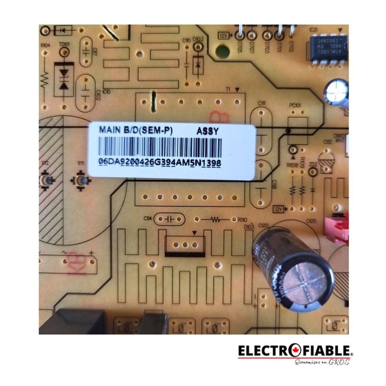 Samsung, DA92-00426A, Control board fit refrigerator