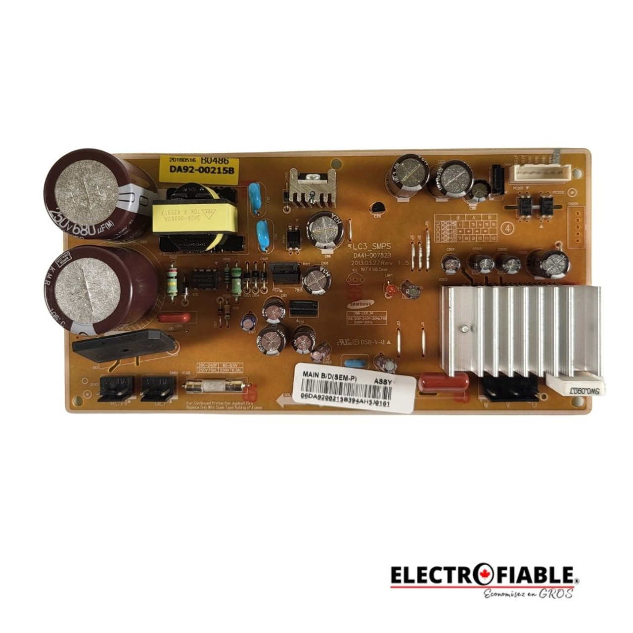 DA92-00215B Control board for Samsung refrigerator 06DA9200215B