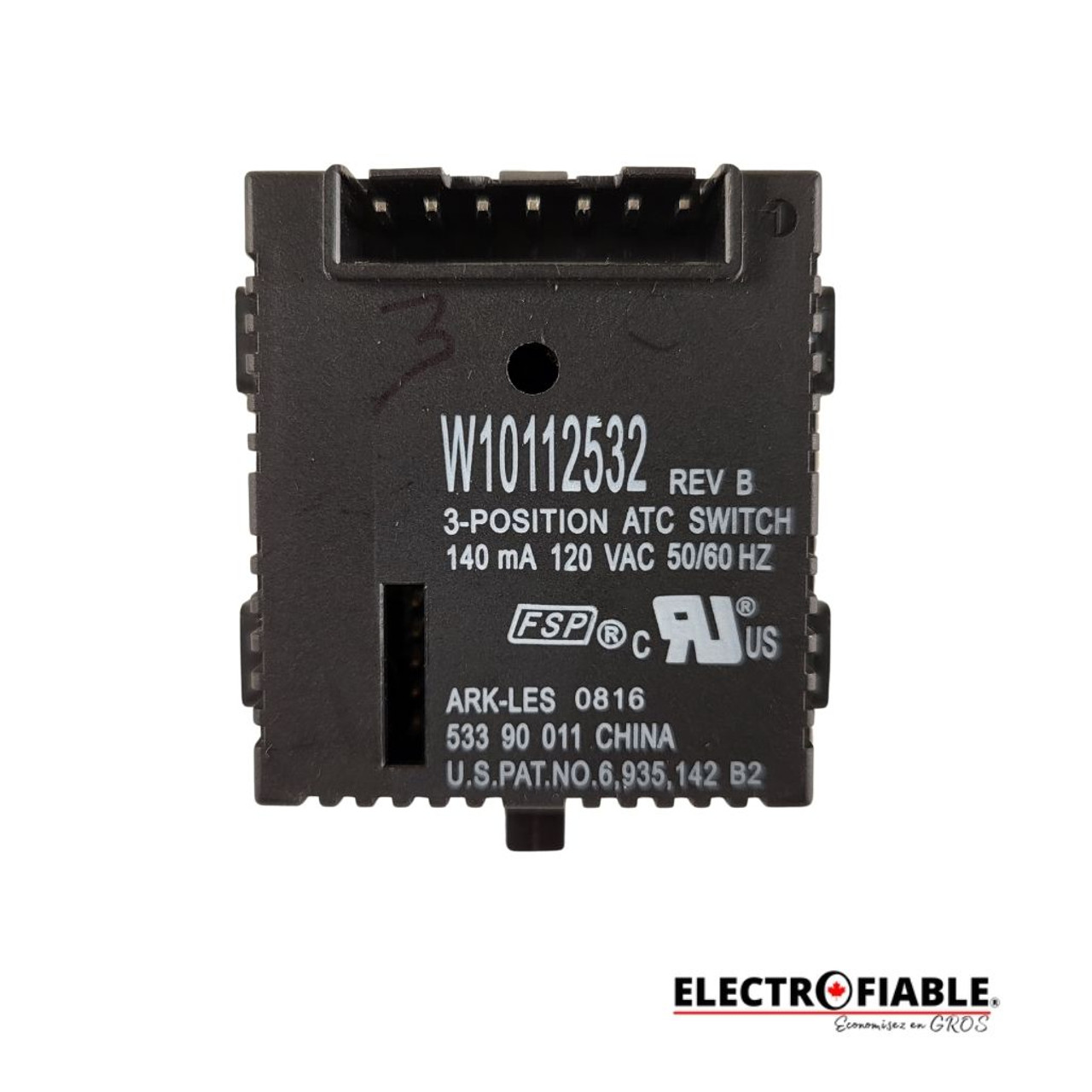 W10112532 Temperature switch for Whirlpool washer