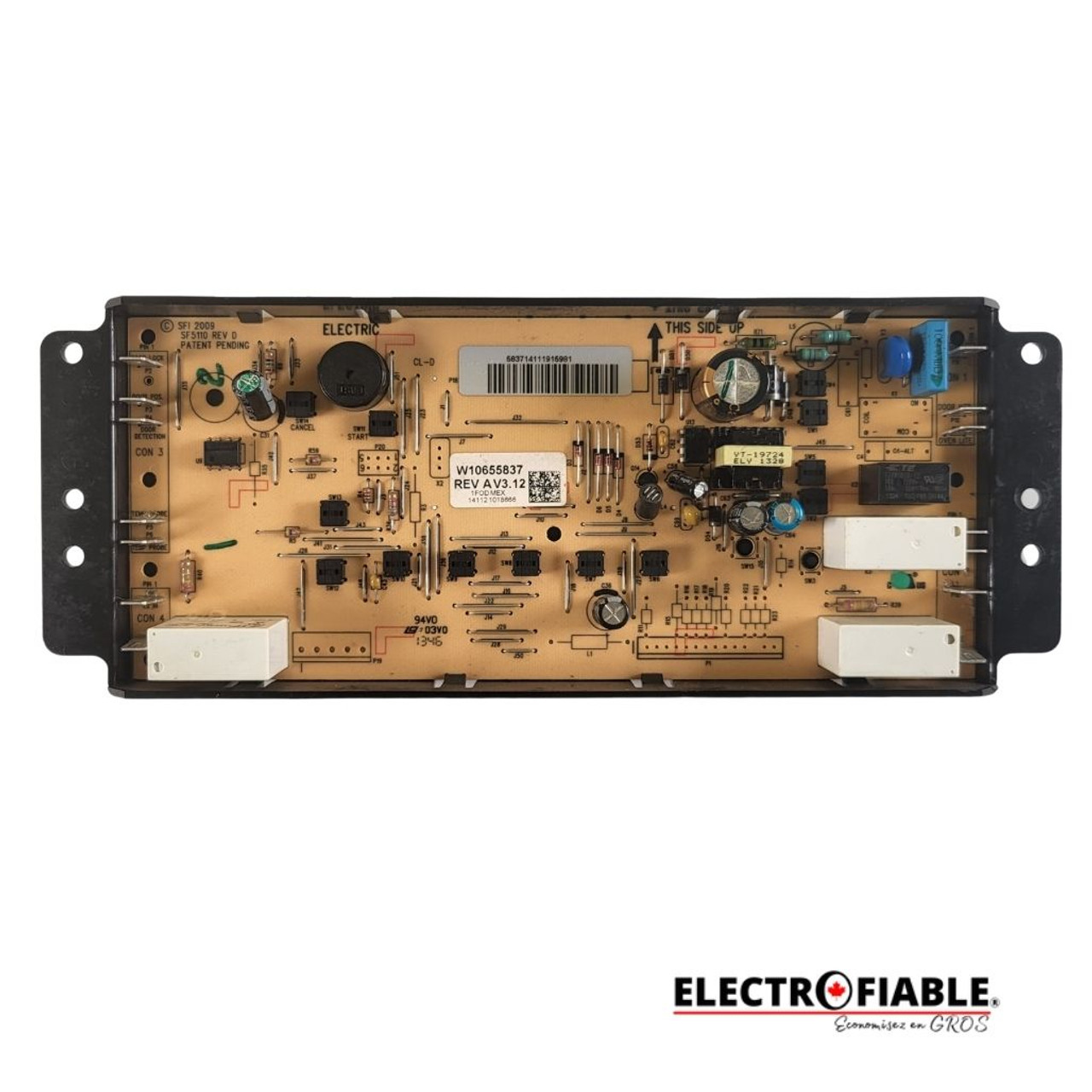 Whirlpool Control panel, W10655837