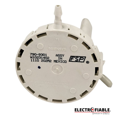 Whirlpool, W10231402, Water level pressure switch fit washer Whirlpool, W10231402, Water level pressure switch fit washer
