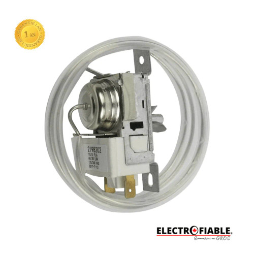 2198202 Refrigerator Thermostat Replacement for Whirlpool / Roper / Amana >  Speedy Appliance Parts