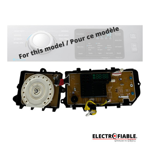 DC92-01622G Samsung Washer Interface Control Board