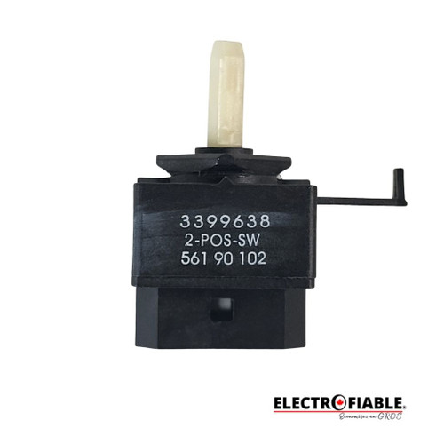 3399638 Selector switch for Whirlpool dryer 3399638 Selector switch for Whirlpool dryer