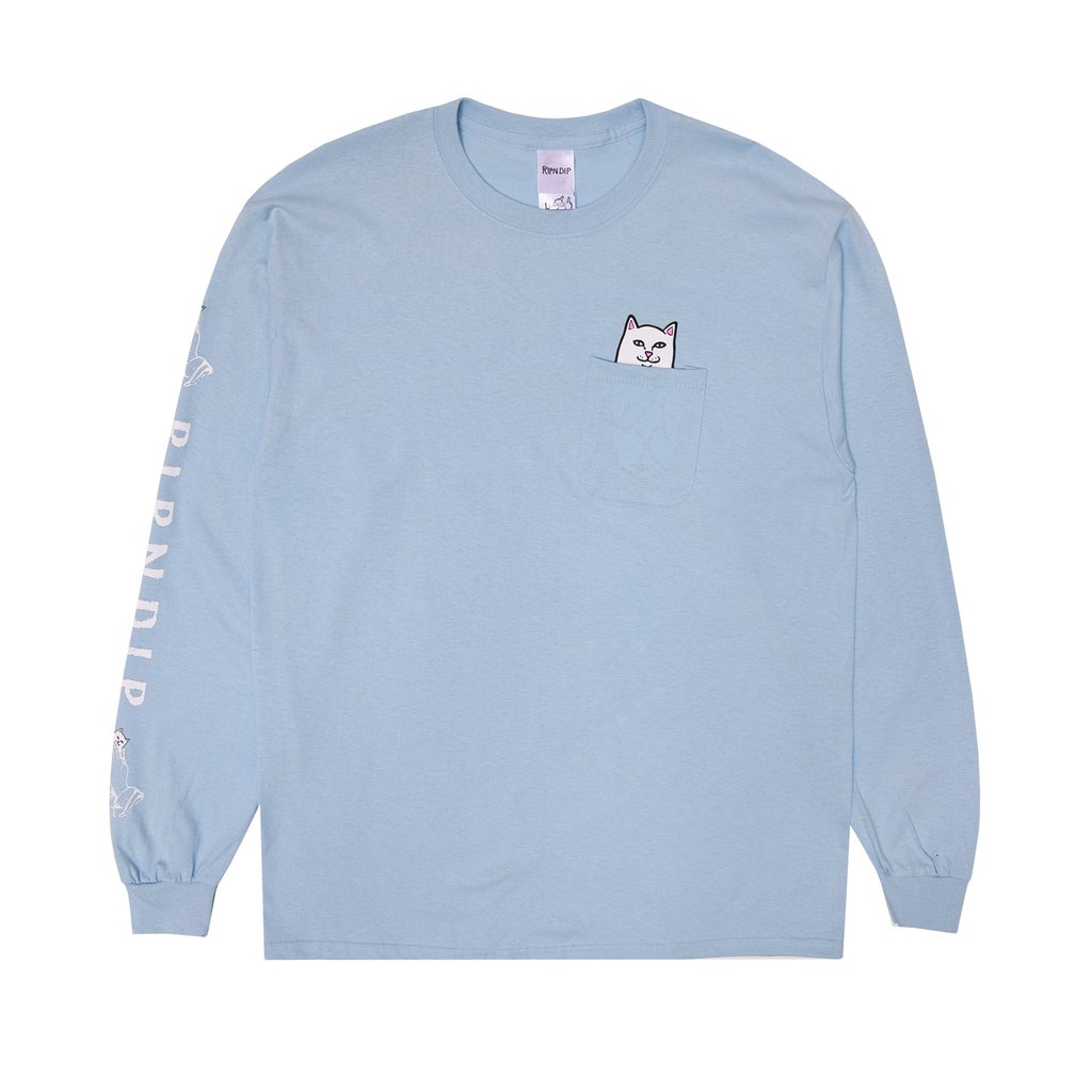 Rip N Dip T Shirt Lord Nermal L S Baby Blue Overload