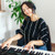 61 Key Electric Portable Digital Keyboard Piano for Beginner-Black - Color: Black D681-MU10116US-BK