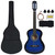 8 Piece Classical Guitar Beginner Set Blue 3/4 36" A949-70117