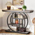 Modern 41-inch Wide Narrow Entryway Console Table with Grey Wood Finish Shelves Q280-GRFCTE1395817