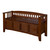 Split Seat Storage Accent Bench in Walnut Wood Finish Q280-LHDSB152981