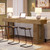 Modern Farmhouse 63-inch Long Narrow Console Sofa Table in Natural Wood Finish Q280-NATSFHW15958173
