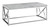 47" Gray And Silver Iron Coffee Table N270-333172