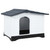 Dog House Grey, White, Black Polypropylene Small A949-152230