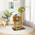 Cute Cat Tree for Indoor Cats with Mushroom-shaped Nest Condo and Climbing Ladder-Green B593-PV10214