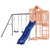 Outdoor Playset Natural wood, blue Solid douglas wood, Polypropylene A949-3156887