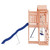 Outdoor Playset Natural wood, blue Solid douglas wood, Polypropylene A949-3156887