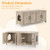 Cat Litter Box Enclosure for 2 Cats Modern Kitty Litter Box Furniture Hidden-Oak B593-PV10245
