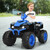 12V Kids Ride on ATV with LED Lights and Treaded Tires and LED lights-Navy - Color: Navy D681-TY327798NY