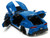 2020 Toyota Supra Blue with Graphics and Max Sterling Diecast Figurine "Robotech" "Hollywood Rides" F977-33676