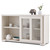 Modern Cream White Wood Buffet Sideboard Cabinet with Glass Sliding Door Q280-WBSCD1659420123