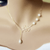 Pearls Of Joy Lariat Necklace In White Gold And Yellow Gold Plating F369-1285713477